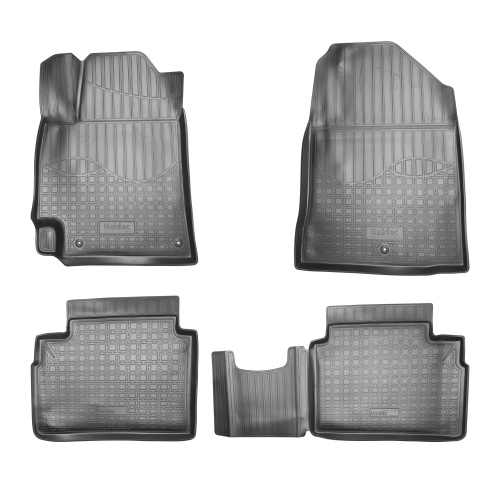 Коврики в салон Hyundai Elantra (AD) 2015-2019, полиуретан 3D Norplast, Черный, Арт. NPA11-C31-063