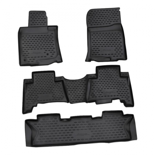 Коврики в салон Toyota Land Cruiser Prado (J150) 2009-2013 5 дв., полиуретан Element, Черный, 7 мест, 5 шт. Арт. NLC4827210