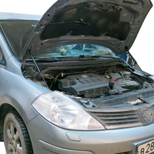 Амортизаторы капота Nissan Tiida 2004-2012 Седан, (L+R) комплект Арт. A.ST.4102.1