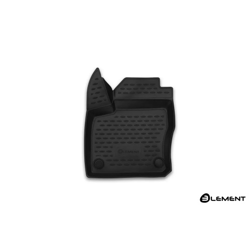 Коврики в салон Ford Focus  2010-2015 Хэтчбэк 5 дв., полиуретан Element, Черный, передний левый Арт. ELEMENT3D1671210KFL