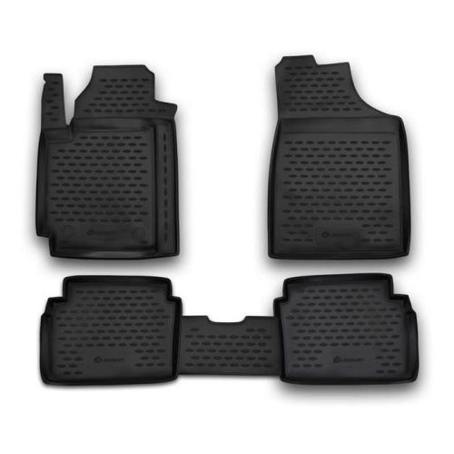 Коврики в салон Hyundai i10 2007-2010, полиуретан Element, Черный, Арт. NLC.20.27.210k