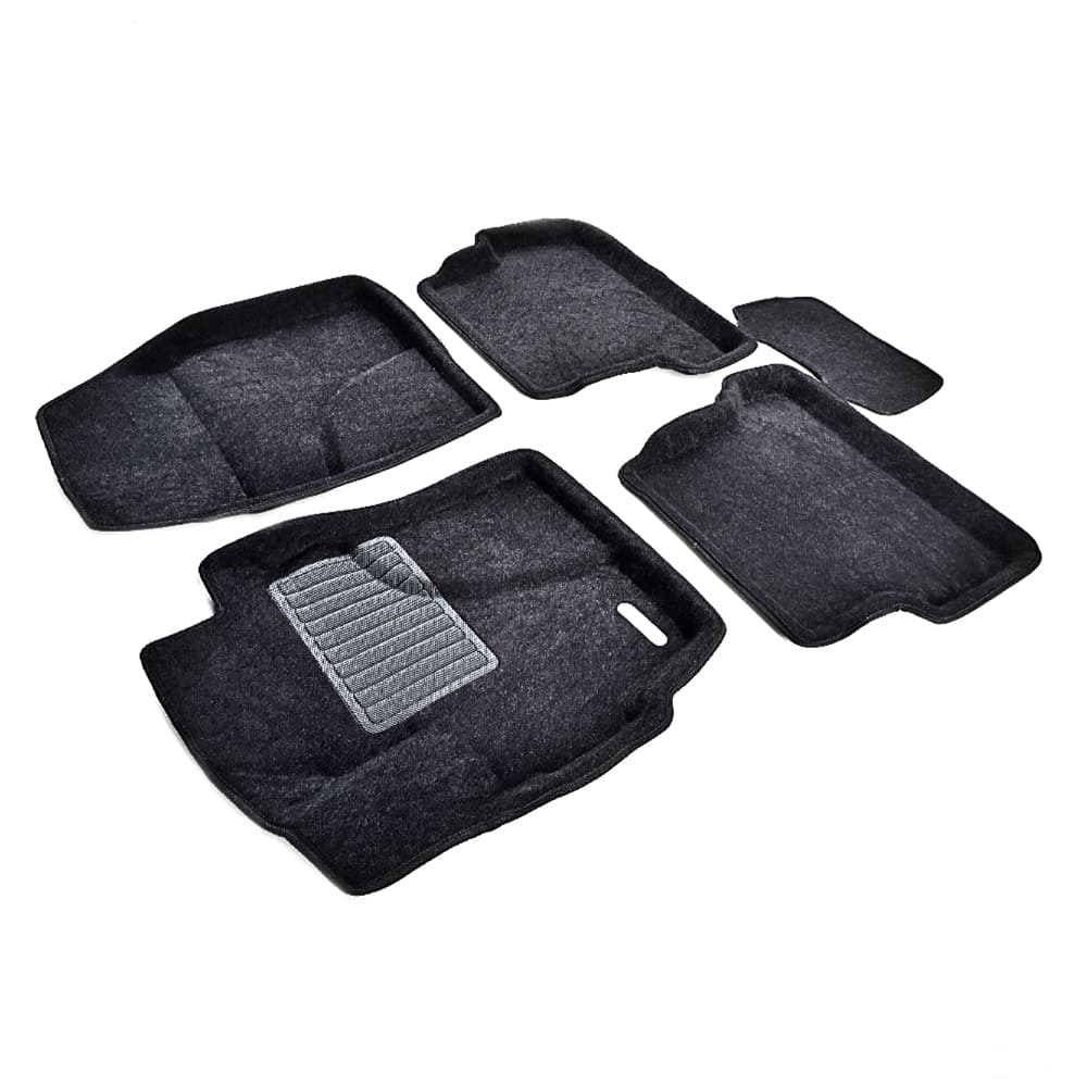 Коврики в салон Mazda 3 (BK) 2003-2006 Седан, 3D ткань Euromat LUX, Черный, Арт. EM3D-003402