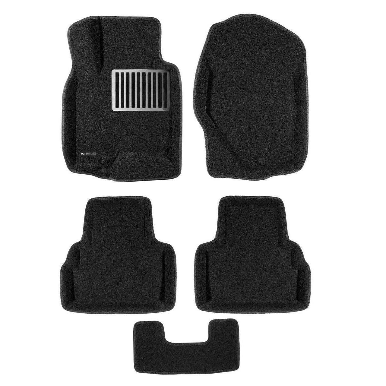 Коврики в салон Infiniti FX (S51) 2008-2012, 3D ткань Euromat LUX, Черный, Арт. EM3D-002802
