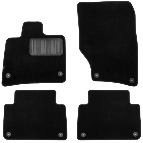 Коврики в салон Audi Q7 (4L) 2009-2015 FL, текстильные Klever premium, Черный, Арт. KLEVER03041622110KH