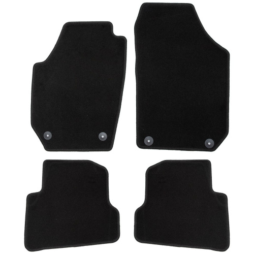 Коврики в салон Skoda Fabia (5J) 2007-2010 Хэтчбэк 5 дв., текстильные Klever эконом, Черный, Scout Арт. KLEVER01450601200K