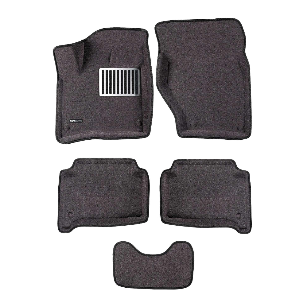 Коврики в салон Audi Q7 (4L) 2005-2009, 3D ткань Euromat LUX, Серый, Арт. EM3D001105G