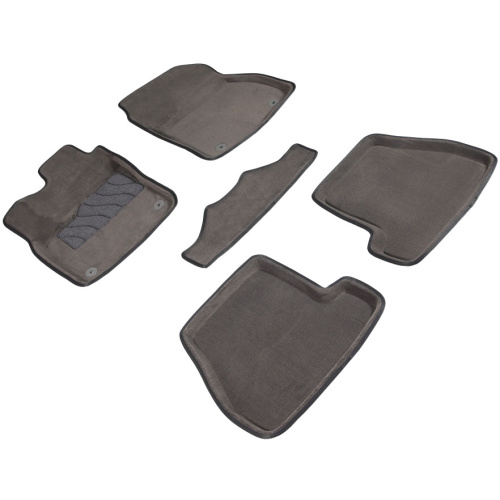 Коврики в салон Ford Focus  2010-2015 Седан, 3D ткань Seintex , Серый, МКПП Арт. 86842