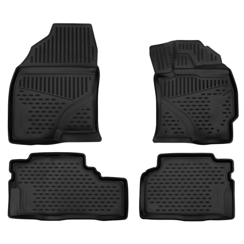 Коврики в салон Toyota Prius Alpha (ZVW40/41) 2011-2014, полиуретан 3D Element, Черный, Арт. ELEMENT3D1853210K