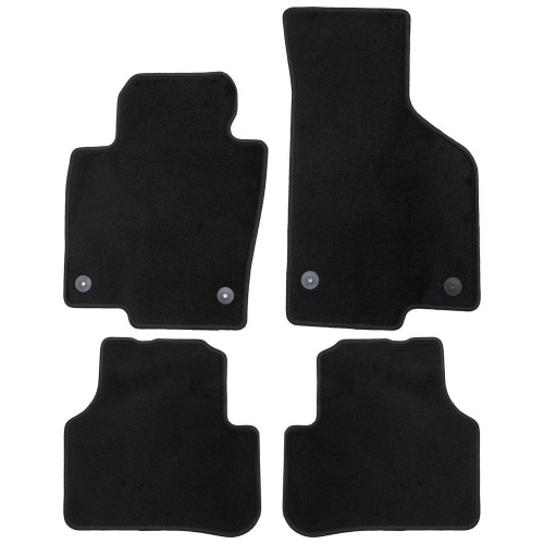 Коврики в салон Volkswagen Passat   2012-2017 FL, текстильные Klever эконом, Черный, Арт. KLEVER01514101200K