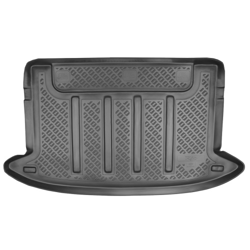 Коврик в багажник Kia Rio  2005-2009 Хэтчбэк 5 дв., полиуретан Norplast, Черный, Арт. NPL-P-43-36