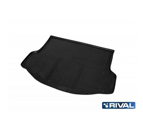 Коврик в багажник Toyota RAV4 (XA40) 2012-2015, полиуретан Rival, Черный, с докаткой Арт. 15706002