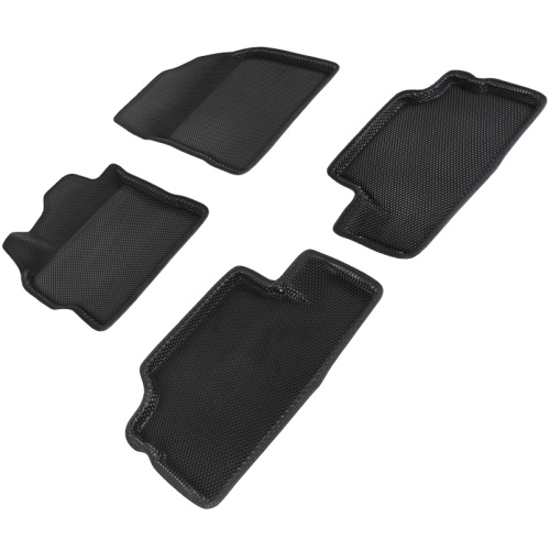 Коврики в салон Toyota Auris 2006-2010 5 дв., 3D EVA Seintex "сота", Черный, Арт. 95224