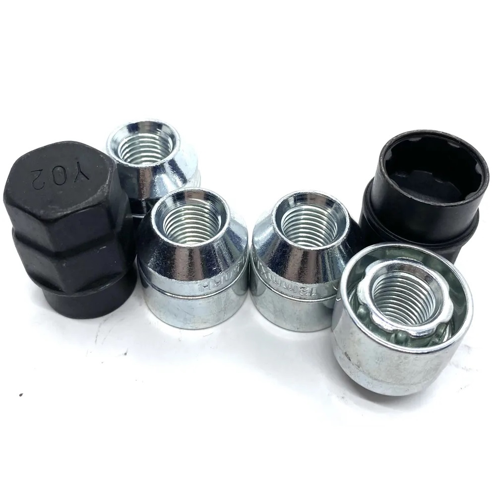 Гайки секретные M12x1.25 Конус h-33мм закрытая, Хром, Спец Ключ, Арт. 41644433LX2KEY