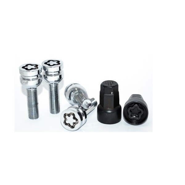 Секретные болты M12x1.5 Сфера L-35мм Хром, Спец Ключ, Арт. 685137KK2KEY