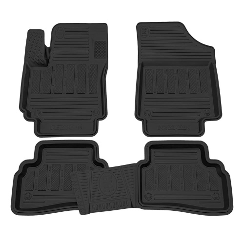Коврики в салон Hyundai Creta 2015-2020, резина Rezkon, Черный, Арт. 1020065100