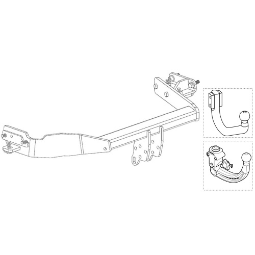 Фаркоп Hyundai Santa Fe (TM) 2020-2024 FL WESTFALIA Арт. 345167600001