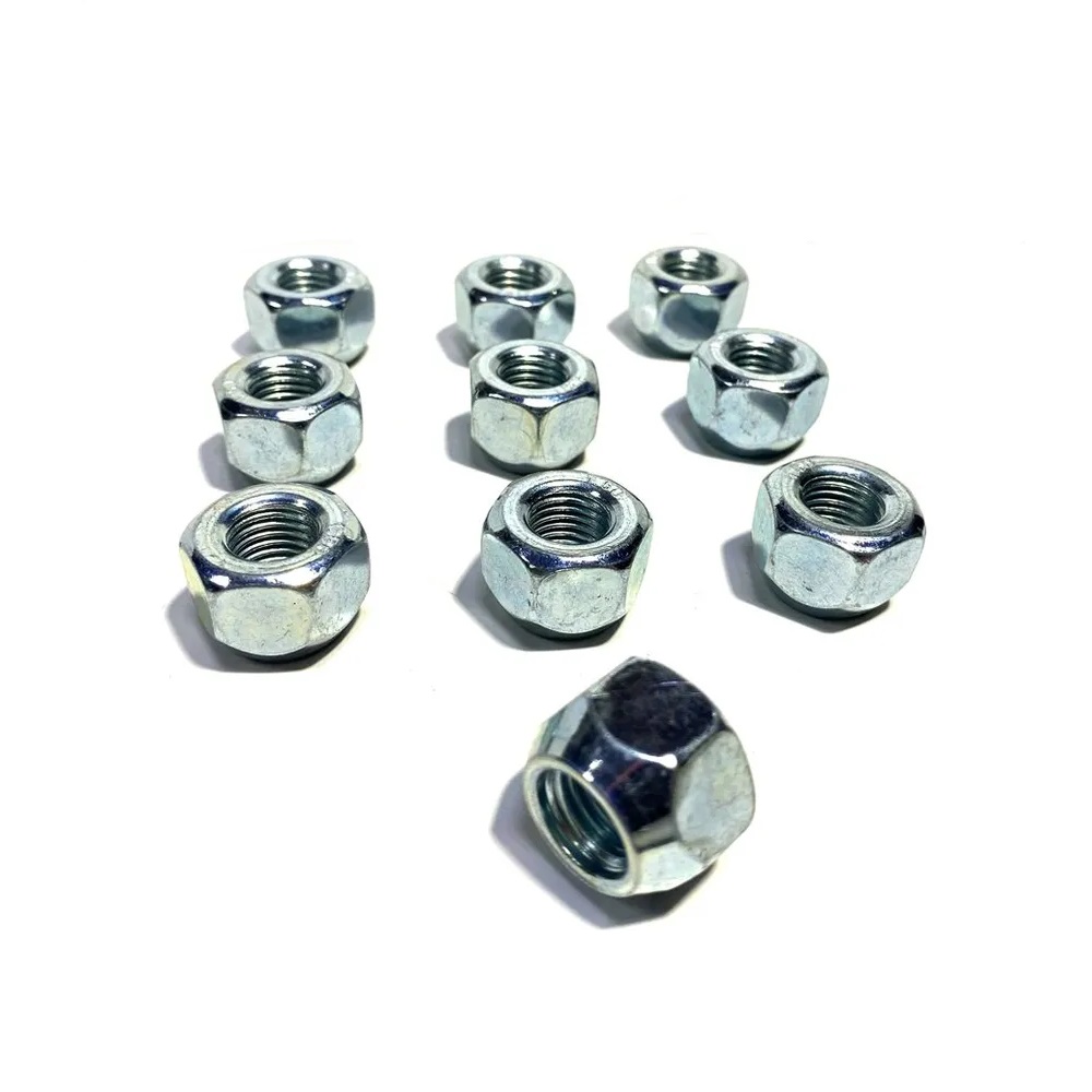 Гайка колеса M12x1.25 Конус h-16мм открытая, Цинк, Ключ 19, Арт. 600044HT
