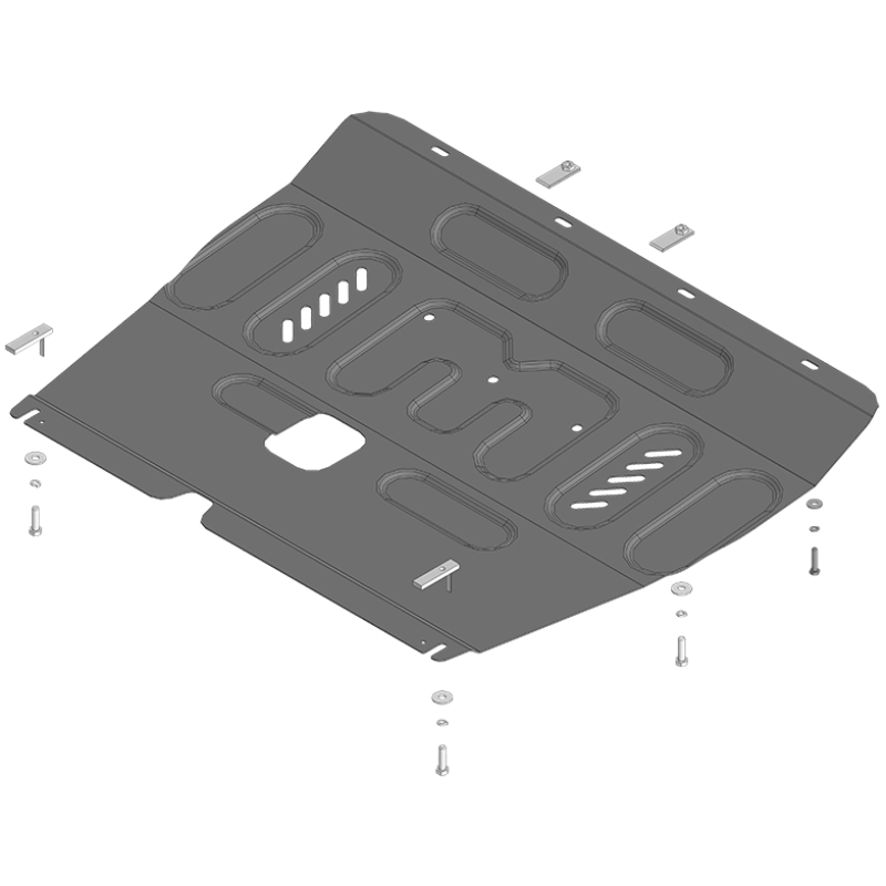 Защита картера двигателя, КПП Mitsubishi Outlander IV 2021- V-1,5; AWD Арт. 71305