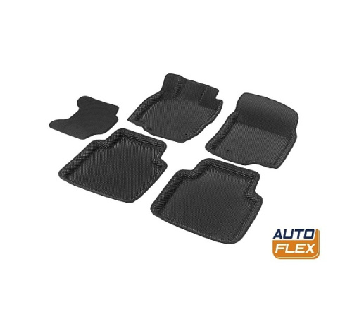 Коврики в салон Skoda Kodiaq  2016-2022, 3D EVA AutoFlex, Черный, Арт. 2510301