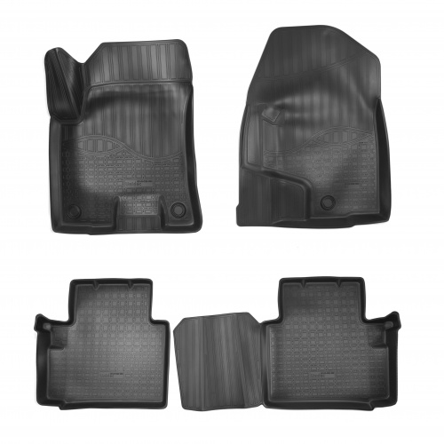 Коврики в салон Haval H2 2014-2021, полиуретан 3D Norplast, Черный, Арт. NPA11C28330