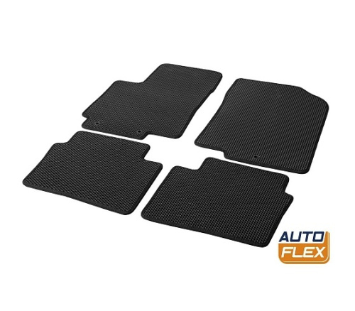Коврики в салон Hyundai Solaris 2010-2014 Седан, EVA AutoFlex, Standart, Черный, Арт. 6230101