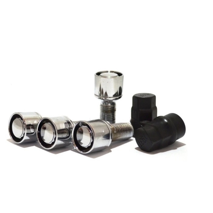 Секретные болты M14x1.5 Сфера L-24мм Хром, Спец Ключ, Арт. 384093X2