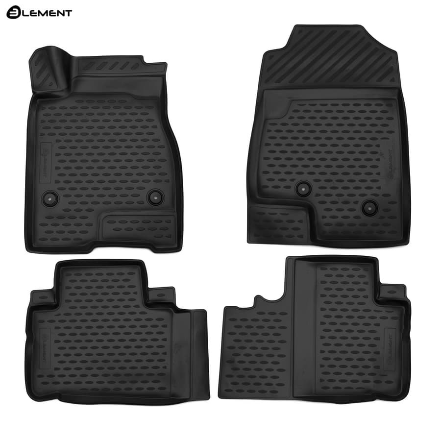 Коврики в салон Haval H6  2014-2020, полиуретан 3D Element, Черный, Арт. ELEMENT3D9922210k