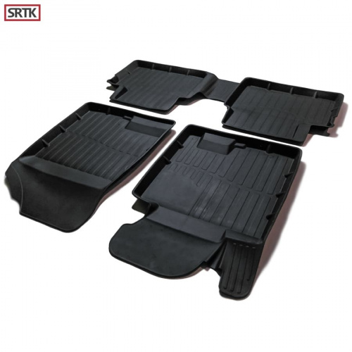 Коврики в салон Hyundai i30 (GD) 2011-2015 Хэтчбэк 5 дв., резина 3D SRTK Premium, Черный, Арт. PR.HY.i30.12G.02049