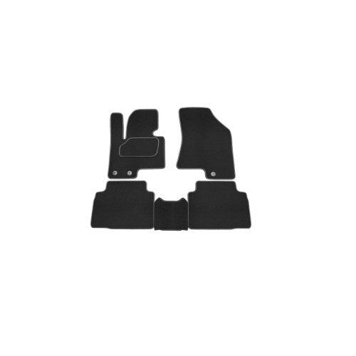 Коврики в салон Hyundai ix35 2009-2013, текстильные Rezkon, Черный, Арт. 2520040100