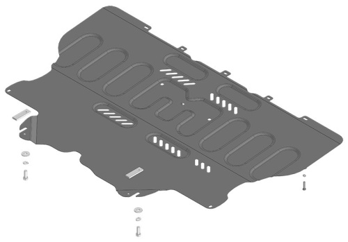 Защита картера двигателя, КПП Changan UNI-V 2022- V-1.5; FWD; АКПП Арт. 77208