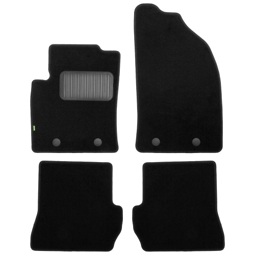 Коврики в салон Ford Fusion  2002-2005, текстильные Klever standart, Черный, Арт. KLEVER02160601210KH