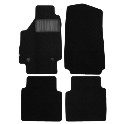 Коврики в салон LADA Niva 21214 2009-2020 3 дв., ткань Klever premium, Черный, Арт. KLEVER03523122110KH