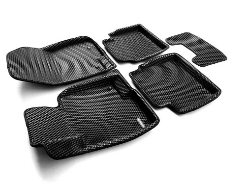 Коврики в салон Mazda 6 (GJ) 2012-2015 Седан, 3D EVA Euromat, Черный, Арт. EM3DEVA003410