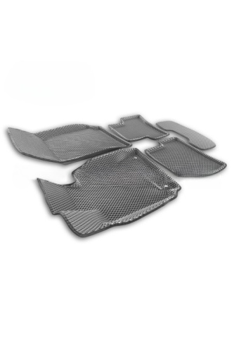 Коврики в салон Mercedes  (W204) 2006-2011 Седан, 3D EVA Euromat, Серый, Арт. EM3DEVA003503G