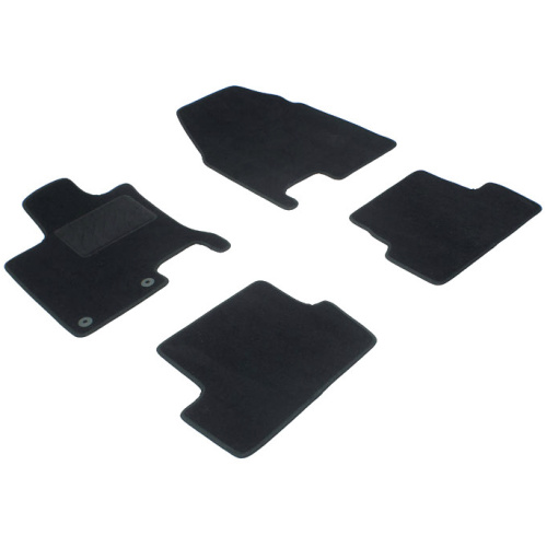 Коврики в салон Nissan Qashqai (J10) 2006-2010, текстильные Seintex Lux, Черный, Арт. 82766