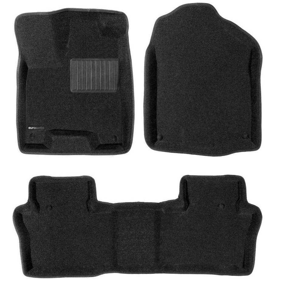 Коврики в салон Acura  (YD2) 2006-2009, 3D ткань Euromat LUX, Черный, Арт. EM3D-000001