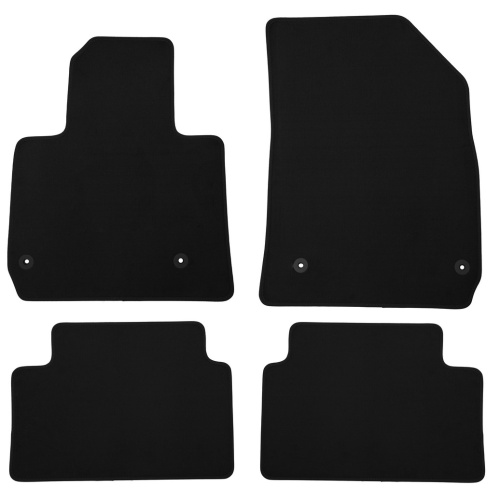 Коврики в салон Citroen C5  2007-2017 Седан, текстильные Klever эконом, Черный, Арт. KLEVER01102401200K