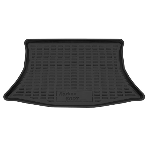 Коврик в багажник Datsun Mi-Do 2013-2021, пластик Rezkon, Черный, Арт. 5025040200