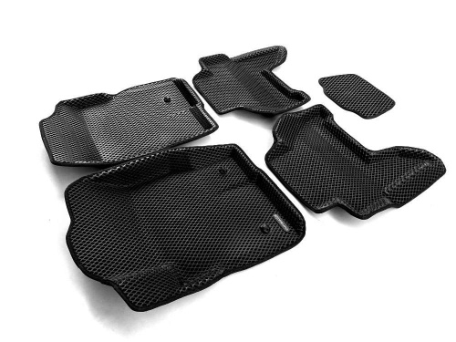 Коврики в салон Nissan Pathfinder (R51) 2004-2009, 3D EVA Euromat, Черный, Арт. EM3DEVA003710