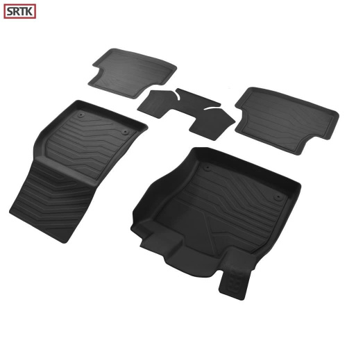 Коврики в салон SEAT Ateca  2016-2020, резина 3D SRTK Premium, Черный, Арт. PR.SE.AT.16G.02X55