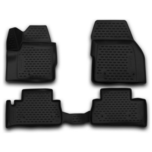 Коврики в салон Land Rover Freelander (L359) 2012-2014 FL2, полиуретан 3D Element, Черный, Арт. NLC.3D.28.15.210