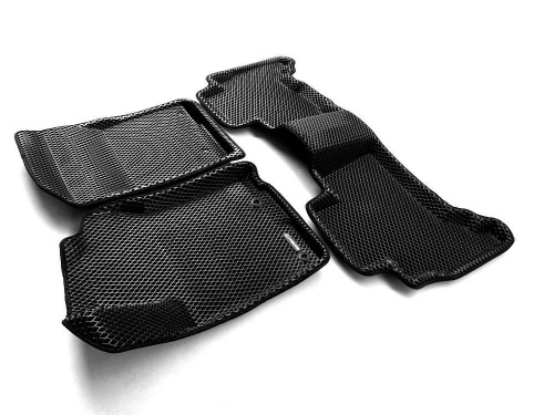 Коврики в салон Toyota Land Cruiser Prado (J150) 2013-2017 FL1 5 дв., 3D EVA Euromat, Черный, Арт. EM3DEVA005120