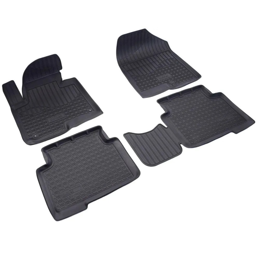 Коврики в салон Hyundai Santa Fe (DM) 2012-2016, полиуретан Norplast, Черный, Арт. NPA11-C31-520