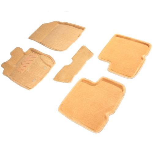 Коврики в салон Renault Duster  2010-2015, 3D ткань Seintex , Бежевый, Арт. 87558