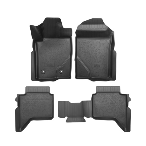 Коврики в салон Ford Ranger (T6) 2018-2022 FL2, полиуретан 3D Norplast, Черный, Арт. NPA11C950122