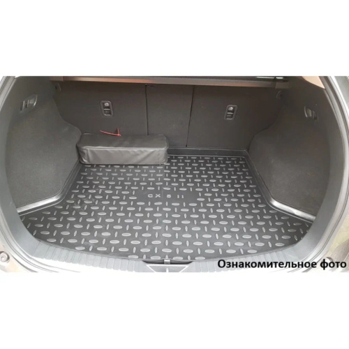 Коврик в багажник Skoda Kodiaq  (NG) 2023-, полиуретан Seintex, Черный, 5 мест Арт. 319473