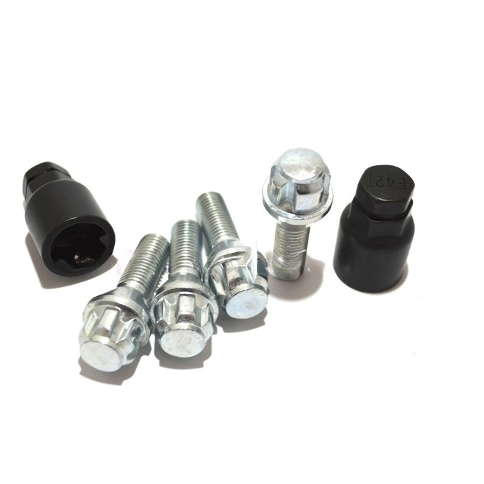 Секретные болты M12x1.5 Конус L-28мм Хром, Ключ 17-19, Арт. 375110H2