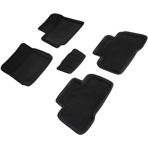 Коврики в салон Suzuki Grand Vitara 2005-2008 5 дв., 3D EVA Seintex "сота", Черный, Арт. 95443