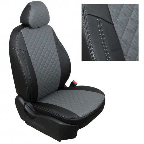 Чехлы SV-Auto для Hyundai Creta, арт. Y87899RM-bk-gy-gy