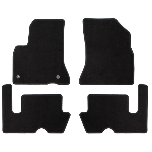 Коврики в салон Citroen C4 Grand Picasso  2006-2013, текстильные Klever эконом, Черный, АКПП Арт. KLEVER01101301200K